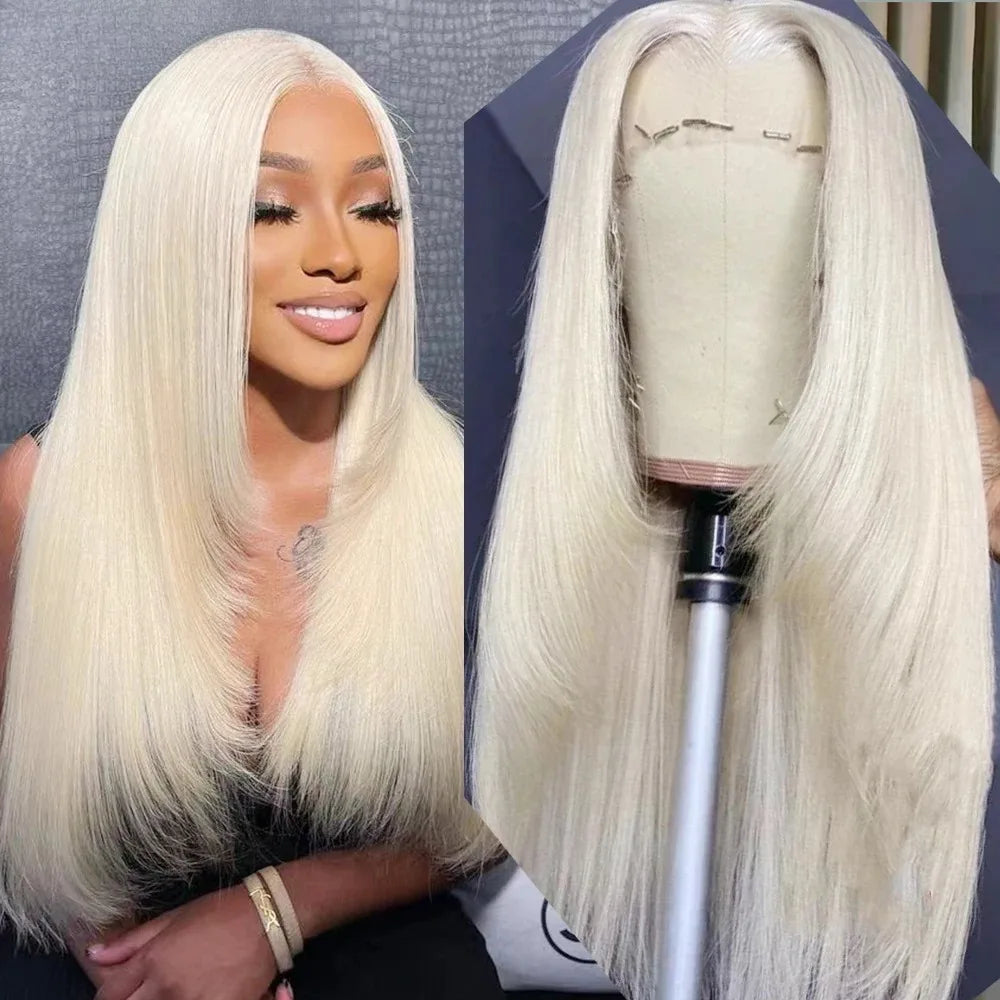 Layered Lace Front Wig White Wig 13x4 HD Lace Glueless Pre Plucked Heat Resistant Fiber For Women On Clearance Sale Cosplay