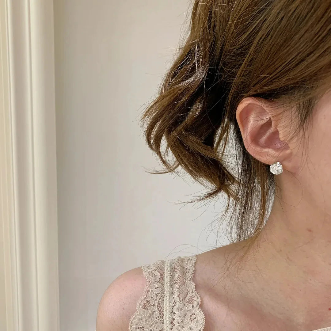 925 Sterling Silver Earrings for Women Simple Versatile Light Luxury Unique Exquisite Fashion Accessories
