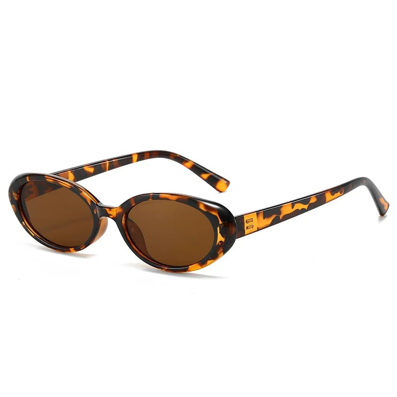 Small Oval Sunglasses for Women's Vintage Design Sun Glasses Shades Female Sexy Retro Punk Men Sunglass Outdoor Trendy Eyewear