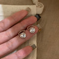 925 Sterling Silver Earrings for Women Simple Versatile Light Luxury Unique Exquisite Fashion Accessories