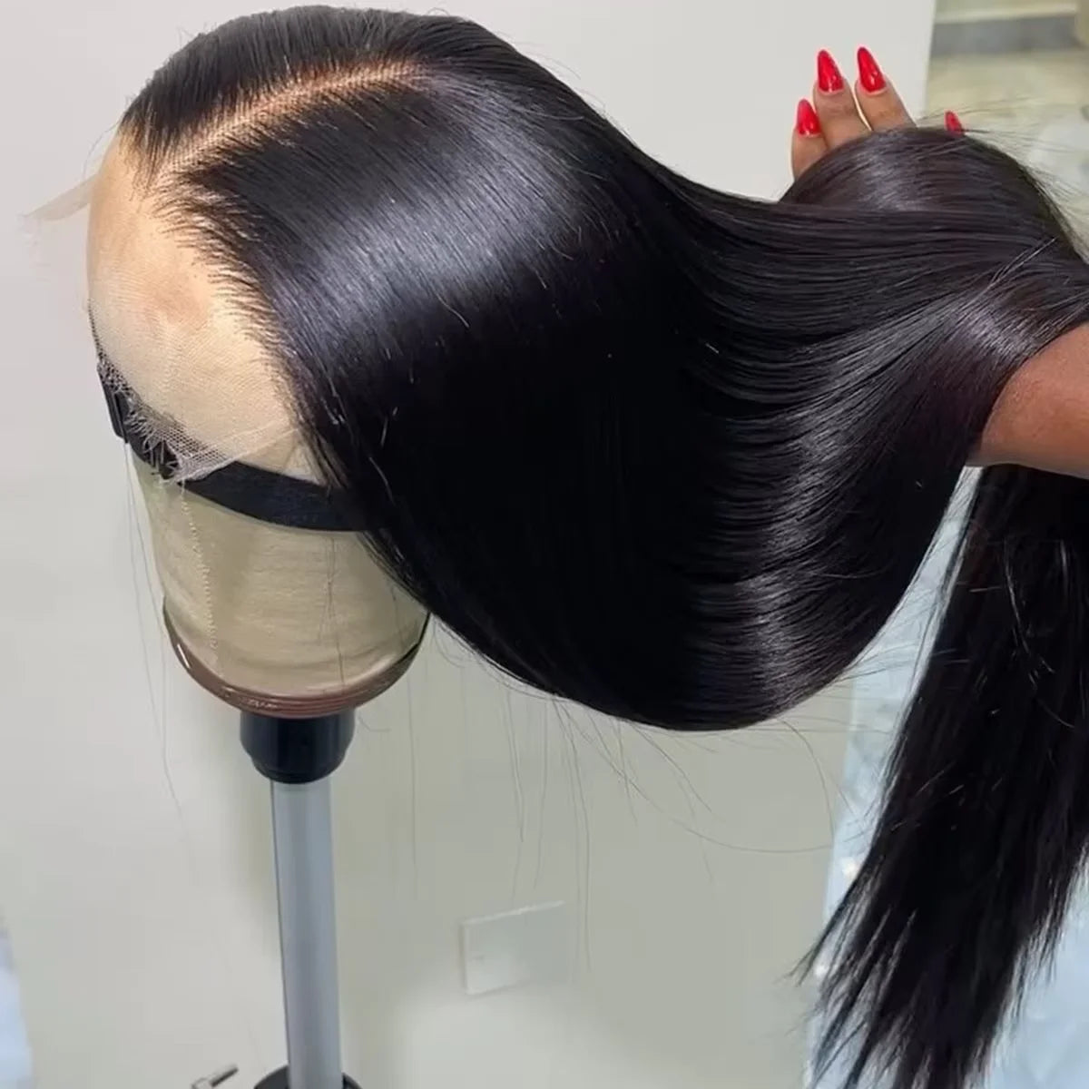 13x6 HD Lace Frontal Wig 100% Raw Human Hair Straight Lace Front Wig 30 36 Inch 5x5 HD Lace Glueless Wig No Glue Human Hair