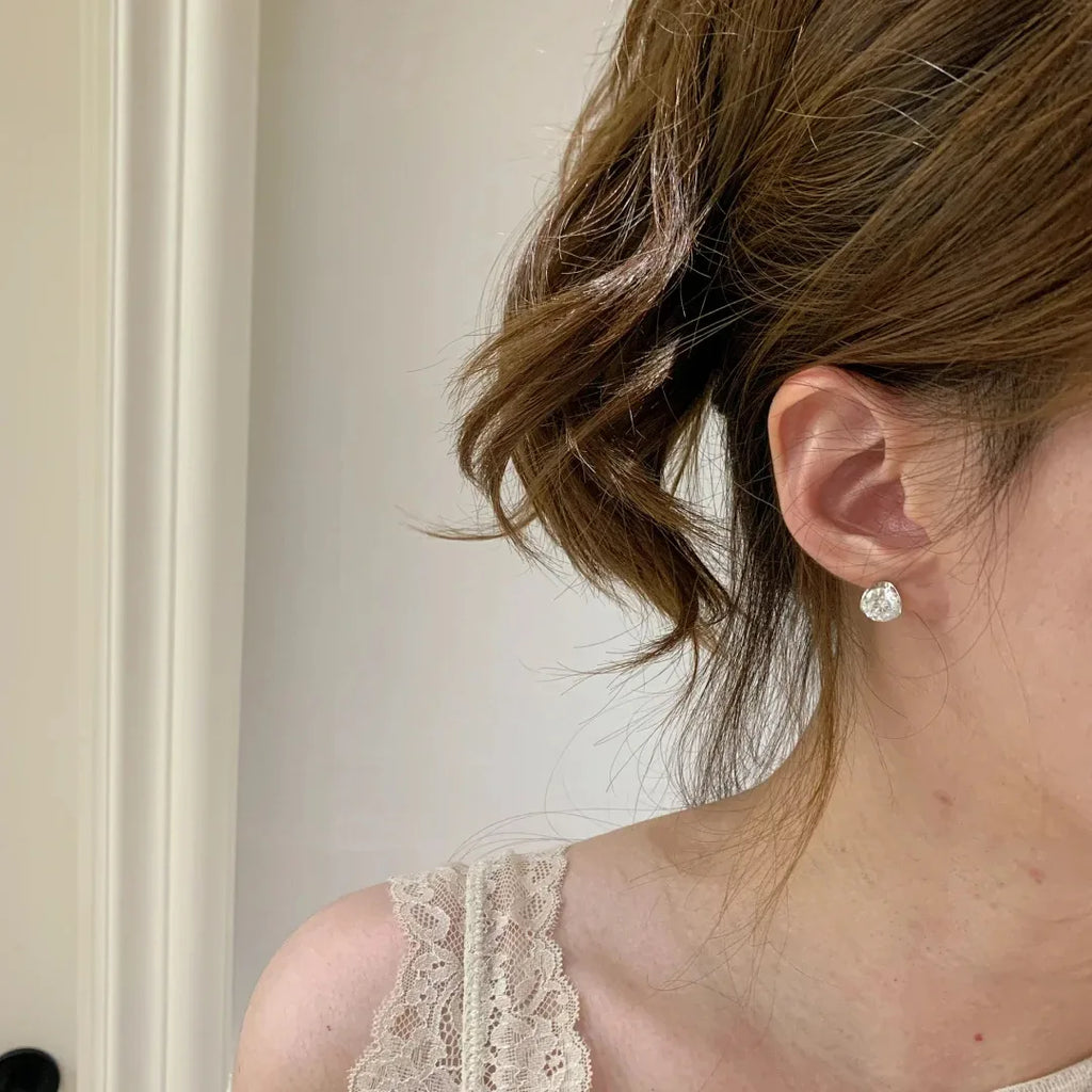 925 Sterling Silver Earrings for Women Simple Versatile Light Luxury Unique Exquisite Fashion Accessories