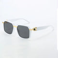 2025 Sunglasses for Women Fashionable Square Frame Glasses with Golden Decorative Legs and Exquisite Design for Women Glasses