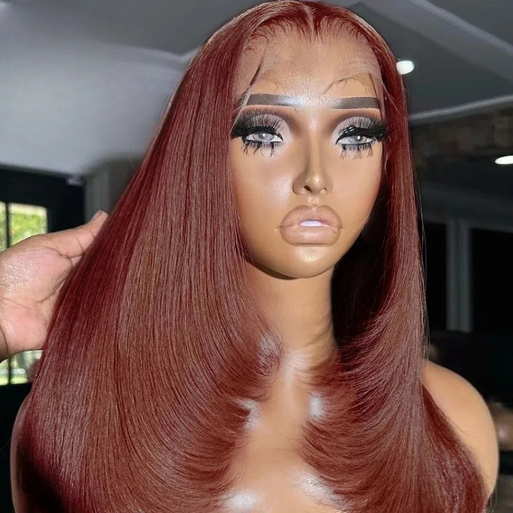 Layered Lace Front Wig White Wig 13x4 HD Lace Glueless Pre Plucked Heat Resistant Fiber For Women On Clearance Sale Cosplay