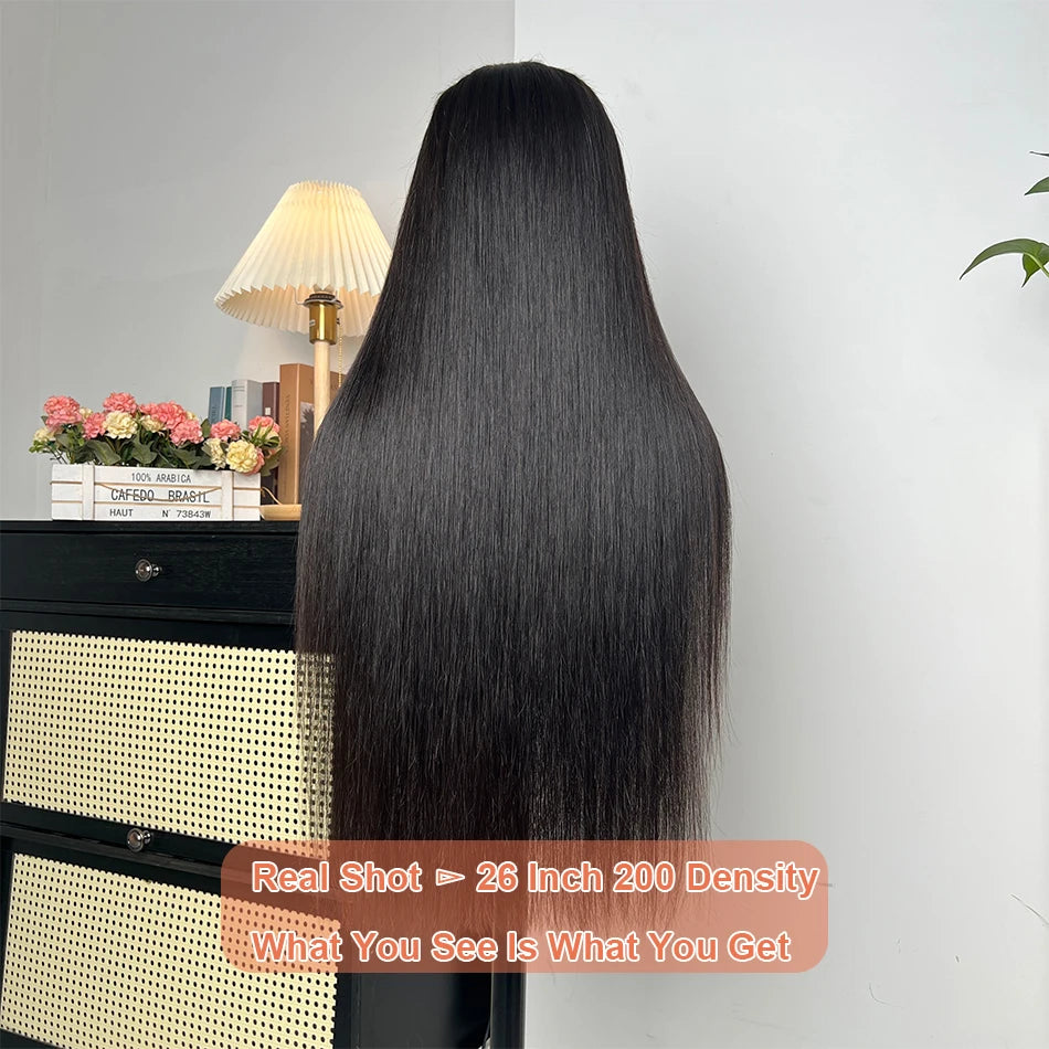 HD 13x4 13x6 Lace Frontal Wigs 200 Density Straight Vietnamese 100% Human Hair Pre Plucked 5x5 Lace Closure Wigs For Women