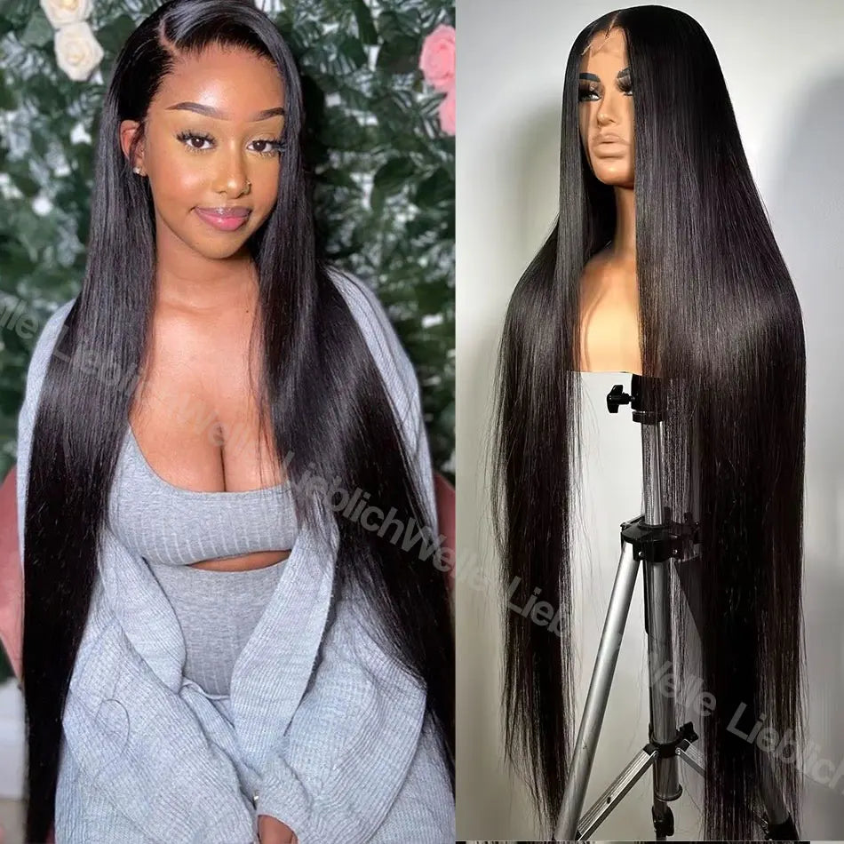 HD Lace Front Human Hair Wigs Straight 13x4 13x6 Transparent Lace Frontal Human Hair Wigs 38 40 Inch HD Lace Wigs For Women