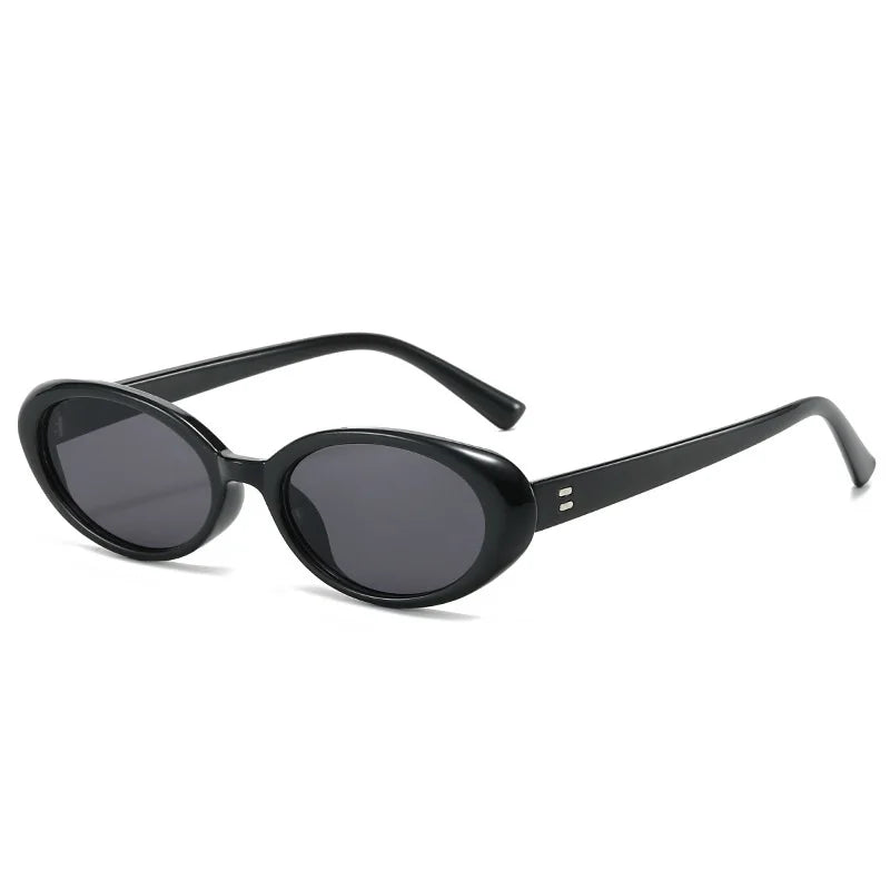 Small Oval Sunglasses for Women's Vintage Design Sun Glasses Shades Female Sexy Retro Punk Men Sunglass Outdoor Trendy Eyewear