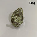 Ear Shaped Earrings Metal Ring Jewelry Irregular Statement Ring Unique Textured For Daily Wear Parties & Events