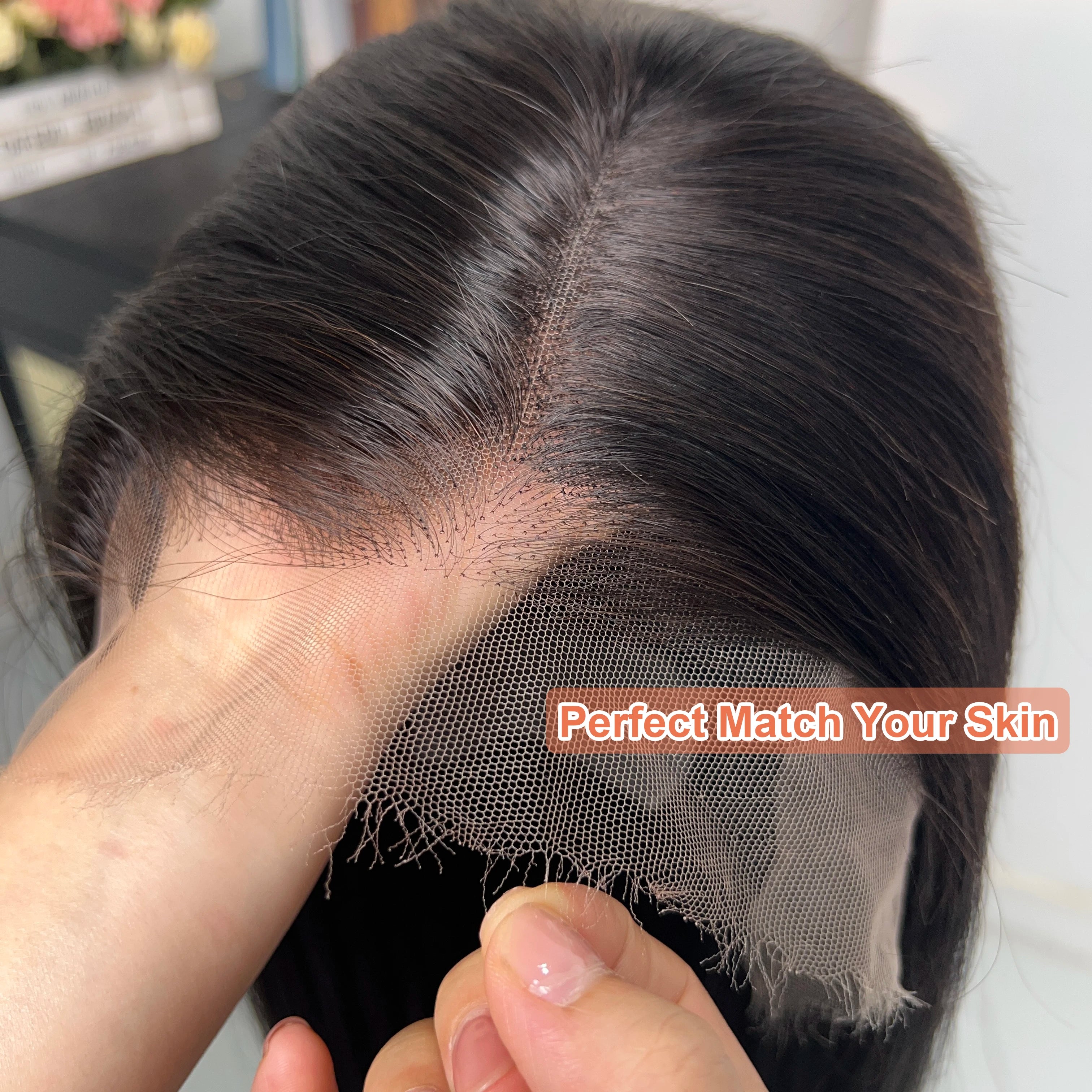 HD 13x4 13x6 Lace Frontal Wigs 200 Density Straight Vietnamese 100% Human Hair Pre Plucked 5x5 Lace Closure Wigs For Women