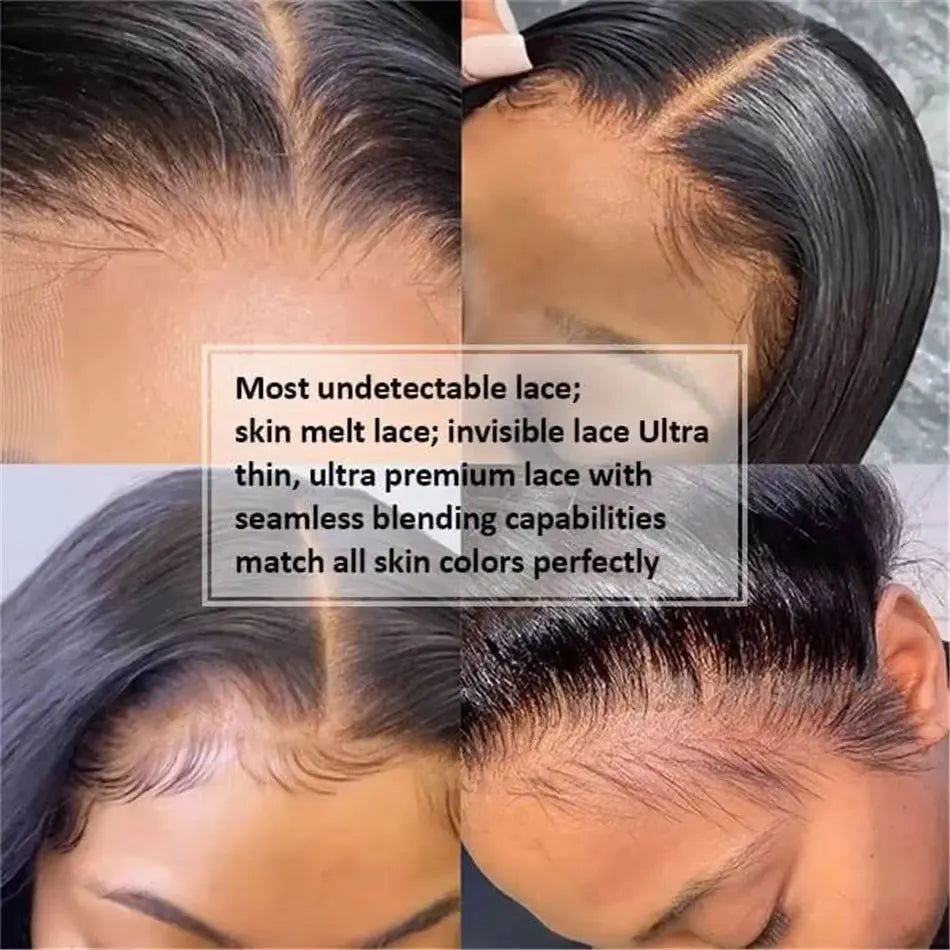HD Lace Front Human Hair Wigs Straight 13x4 13x6 Transparent Lace Frontal Human Hair Wigs 38 40 Inch HD Lace Wigs For Women