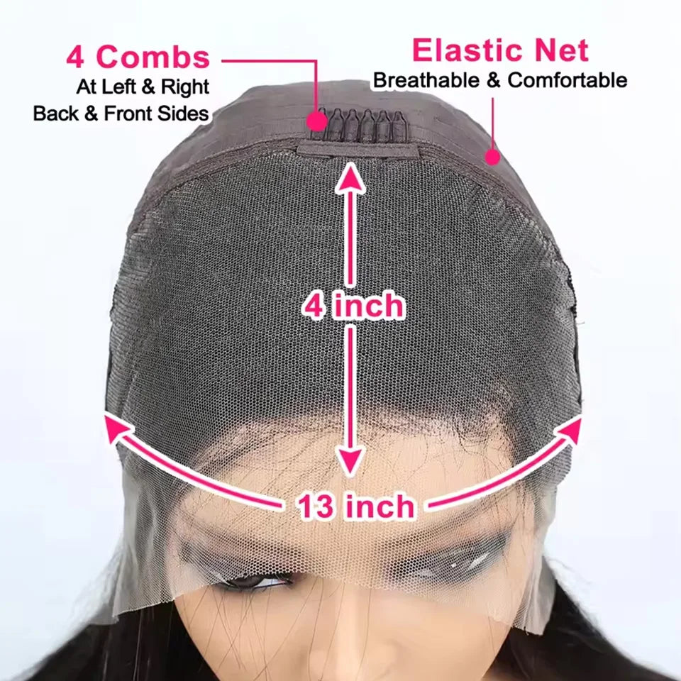 99J Burgundy Bob Wig 13x4 Lace Front Short Wigs 200%Density Straight HD Transparent Lace Frontal Wig Pre Plucked Human Hair 100%